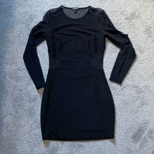 Express Black Shimmer Dress - size 10